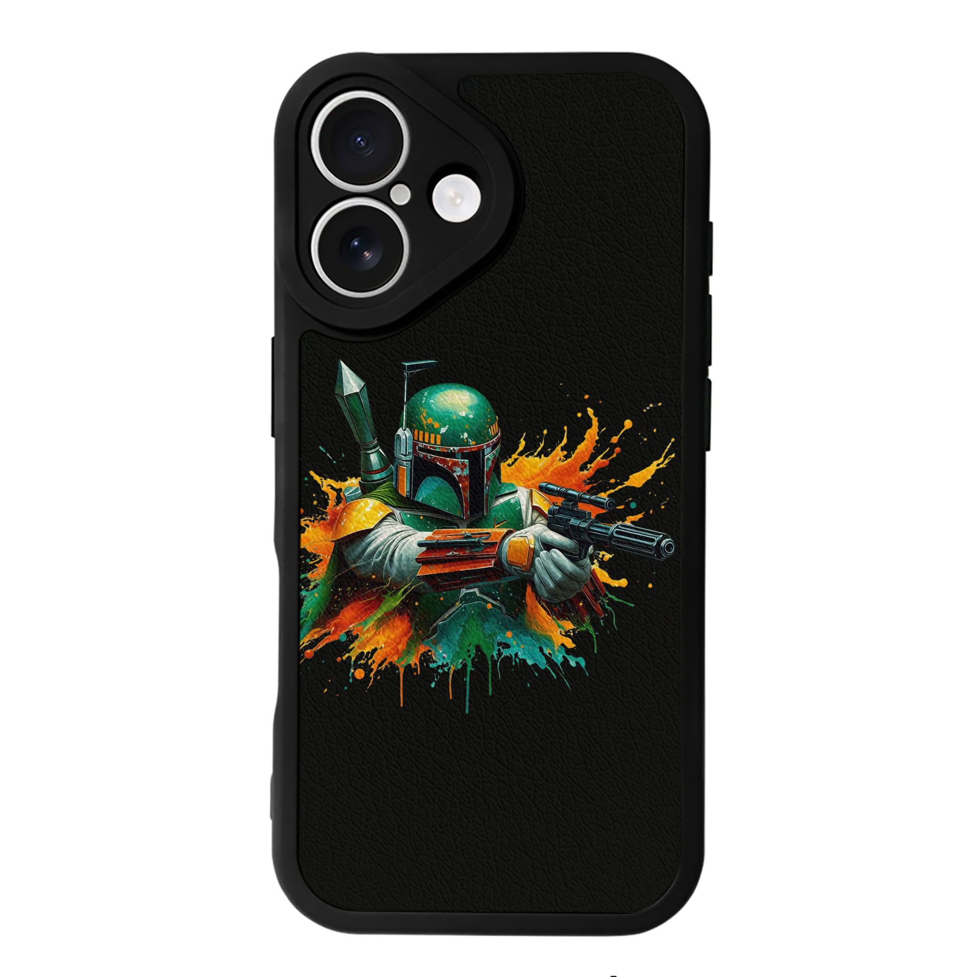 （画像用） スター・ウォーズ Star Wars 【iPhone 16シリーズ対応】シリコンスマホケース（レザー調） 材質：シリコン